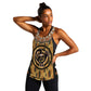 Printed Mud Cloth and Adinkra Symbol Women Racerback Tank