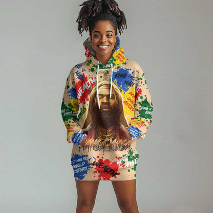 King Of Kings Mansa Musa Hoodie Dress