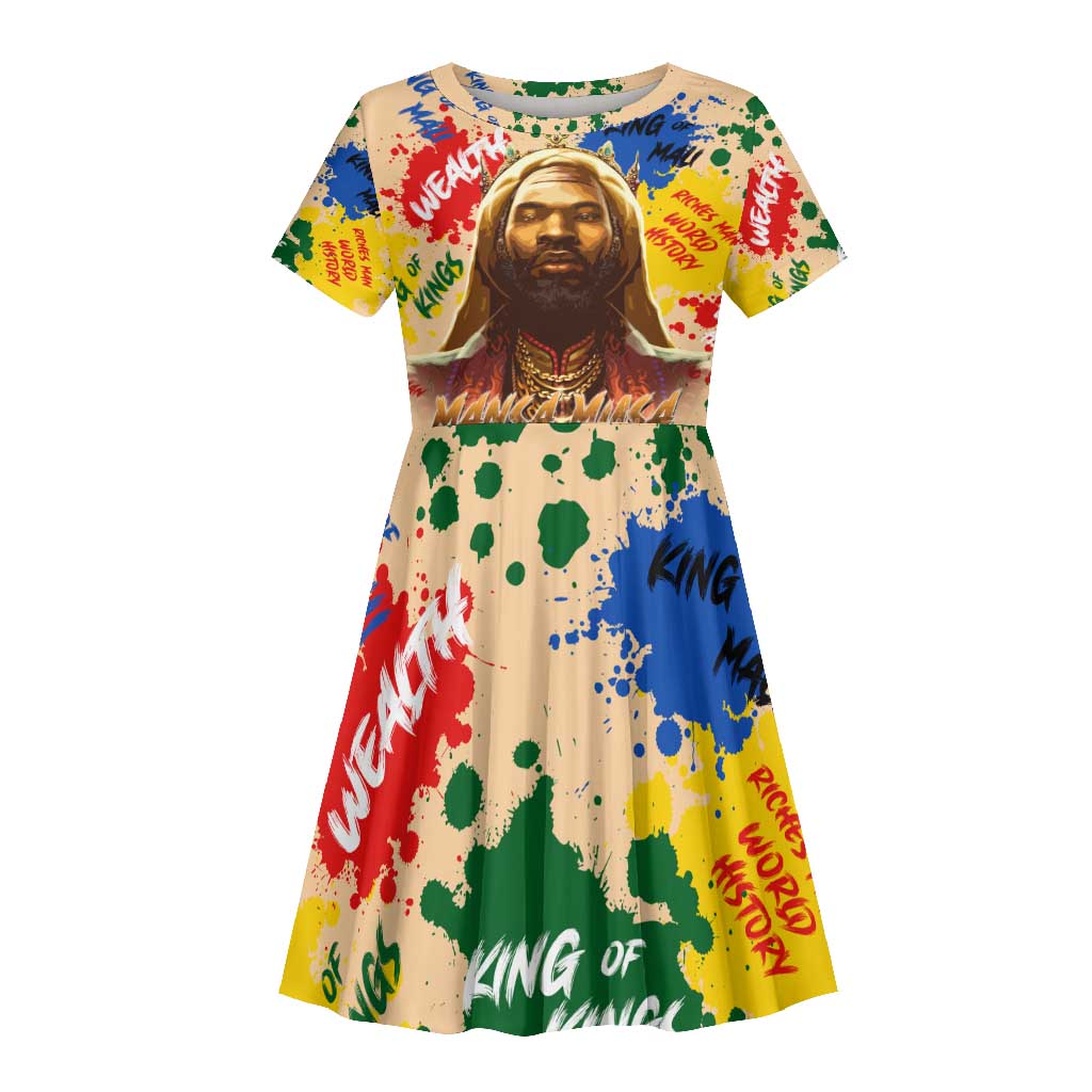 King Of Kings Mansa Musa Kid Short Sleeve Dress
