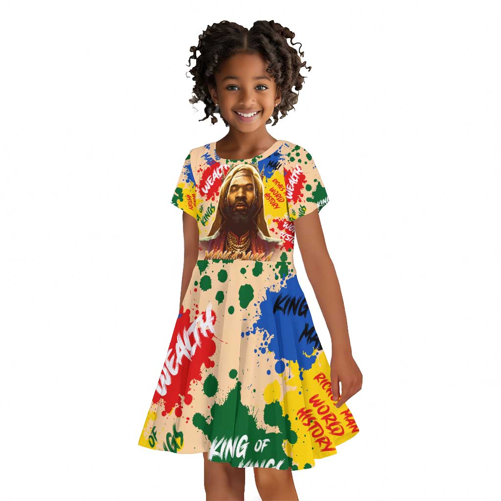 King Of Kings Mansa Musa Kid Short Sleeve Dress