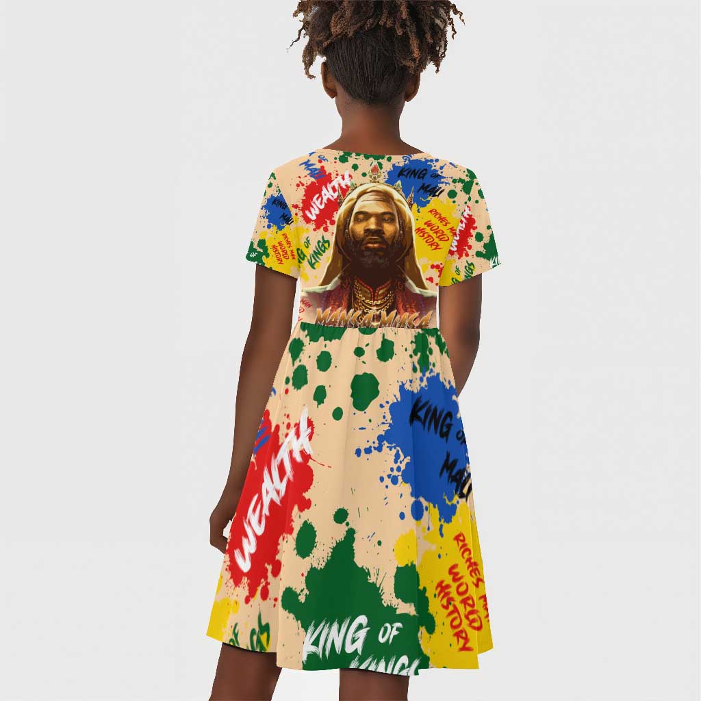 King Of Kings Mansa Musa Kid Short Sleeve Dress