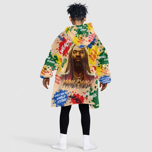 King Of Kings Mansa Musa KId Wearable Blanket Hoodie