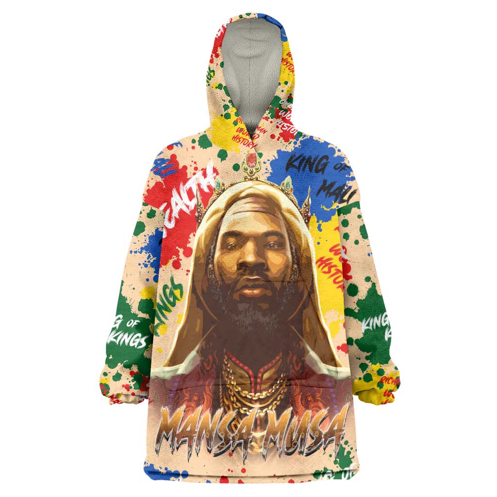 King Of Kings Mansa Musa KId Wearable Blanket Hoodie