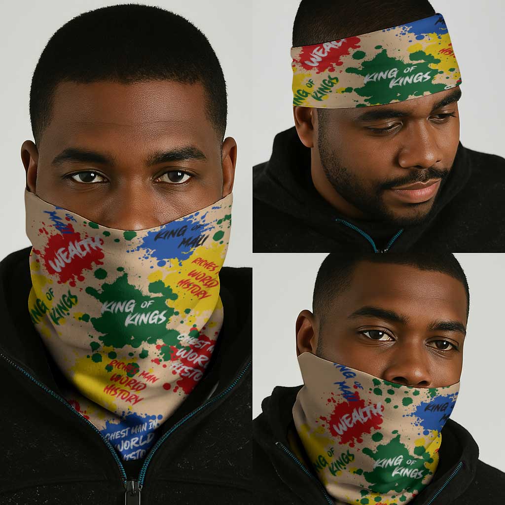 King Of Kings Mansa Musa Neck Gaiter - African Pride