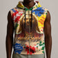 King Of Kings Mansa Musa Sleeveless Zip Hoodie - African Pride