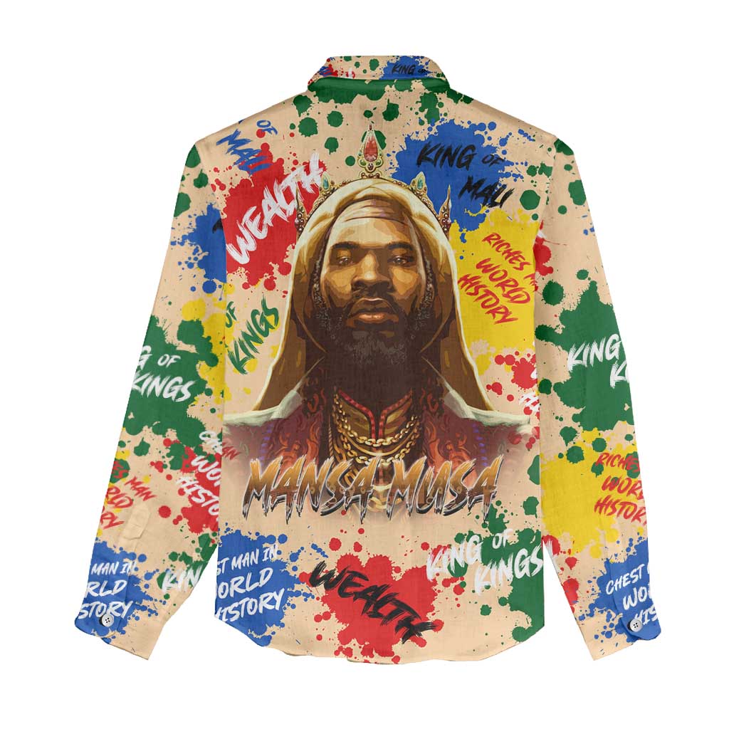 King Of Kings Mansa Musa Women Casual Shirt DT02