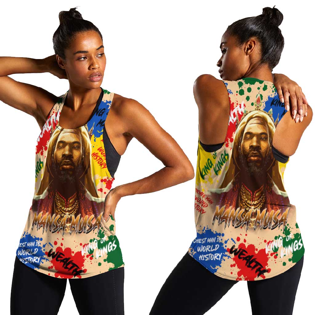 King Of Kings Mansa Musa Women Racerback Tank