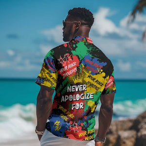 Never Apologize For Being Black Hawaiian Shirt