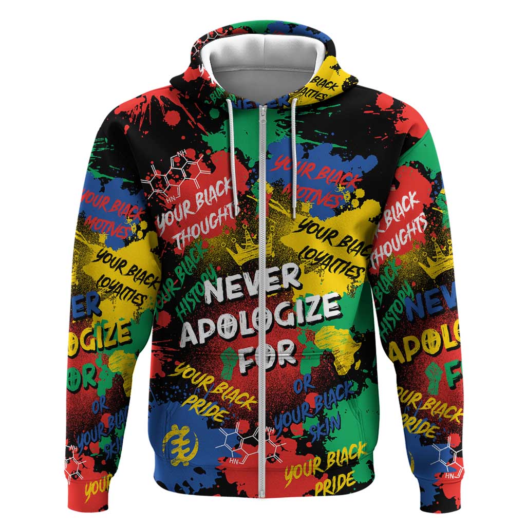 Never Apologize For Being Black Hoodie