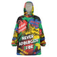 Never Apologize For Being Black KId Wearable Blanket Hoodie
