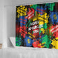 Never Apologize For Being Black Shower Curtain