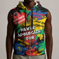 Never Apologize For Being Black Sleeveless Zip Hoodie - African Pride