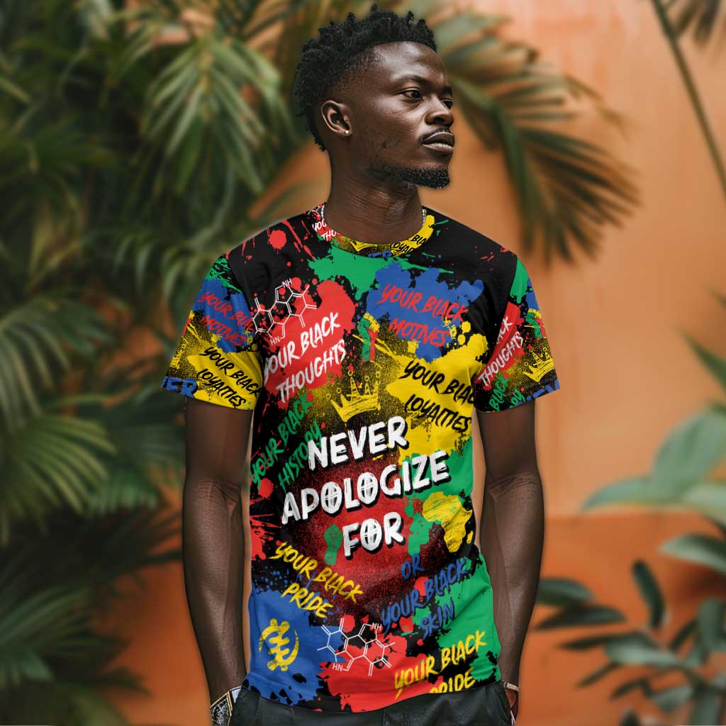 Never Apologize For Being Black T shirt