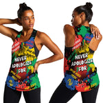 Never Apologize For Being Black Women Racerback Tank