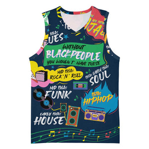 Music That Makes Us Proud African Basketball Jersey Black People - African Pride