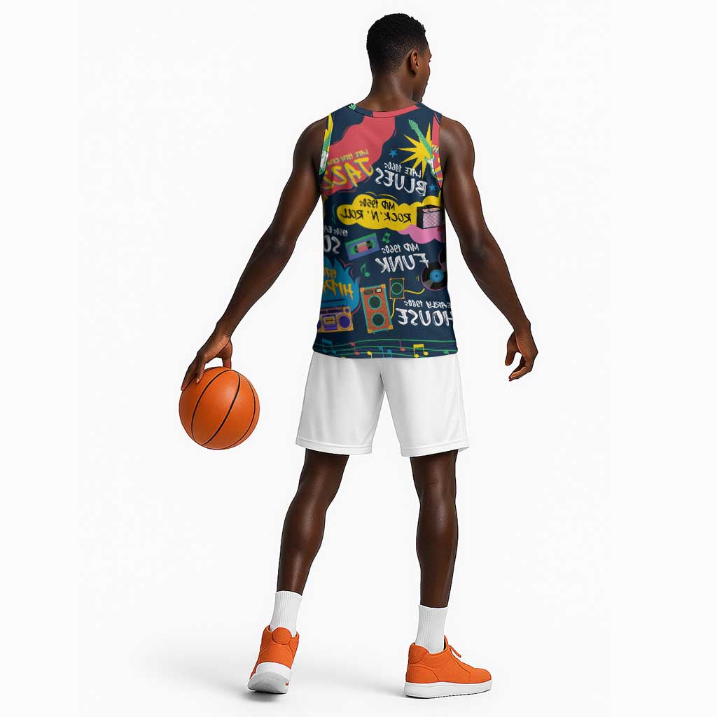 Music That Makes Us Proud African Basketball Jersey Black People - African Pride
