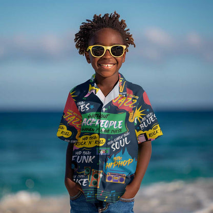 Music That Makes Us Proud African Kid Hawaiian Shirt Black People