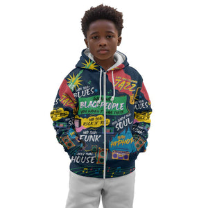 Music That Makes Us Proud African Kid Hoodie Black People