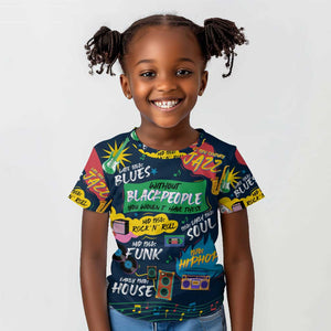 Music That Makes Us Proud African Kid T shirt Black People