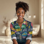 Music That Makes Us Proud African Women Casual Shirt Black People DT02