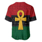 Pan African Ankh Baseball Jersey Egyptian Cross
