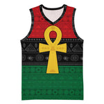 Pan African Ankh Basketball Jersey Egyptian Cross - African Pride