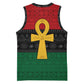 Pan African Ankh Basketball Jersey Egyptian Cross - African Pride
