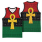 Pan African Ankh Basketball Jersey Egyptian Cross - African Pride