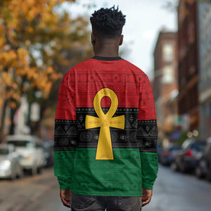 Pan African Ankh Long Sleeve Shirt Egyptian Cross DT02