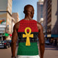 Pan African Ankh Men Tank Top Egyptian Cross