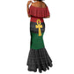 Pan African Ankh Mermaid Dress Egyptian Cross