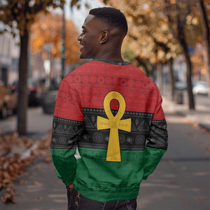 Pan African Ankh Sweatshirt Egyptian Cross