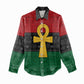 Pan African Ankh Women Casual Shirt Egyptian Cross DT02