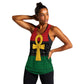 Pan African Ankh Women Racerback Tank Egyptian Cross
