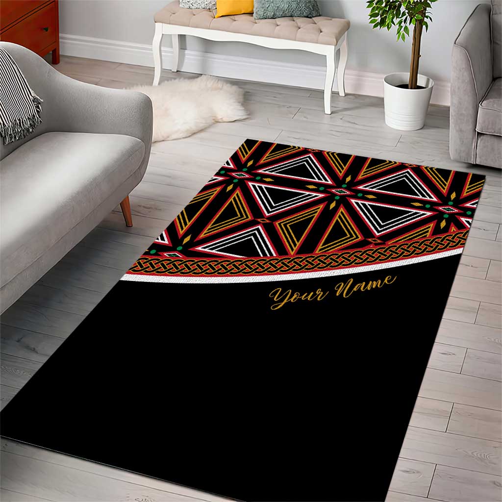Personalized Bamenda African Area Rug Atoghu Cameroon Print