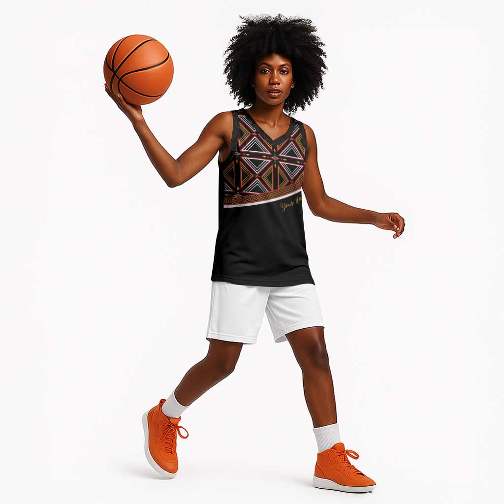 Personalized Bamenda African Basketball Jersey Atoghu Cameroon Print - African Pride