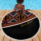 Personalized Bamenda African Beach Blanket Atoghu Cameroon Print