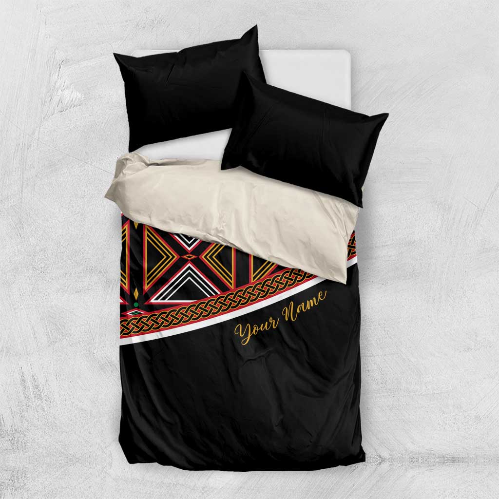 Personalized Bamenda African Bedding Set Atoghu Cameroon Print
