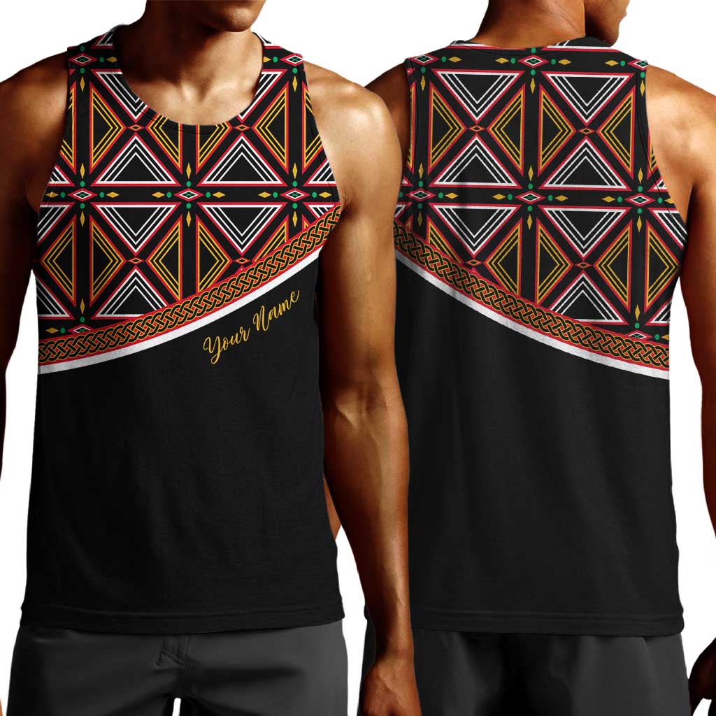 Personalized Bamenda African Men Tank Top Atoghu Cameroon Print