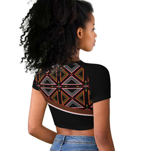 Personalized Bamenda African Raglan Cropped T shirt Atoghu Cameroon Print
