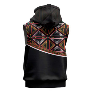 Personalized Bamenda African Sleeveless Hoodie Atoghu Cameroon Print - African Pride