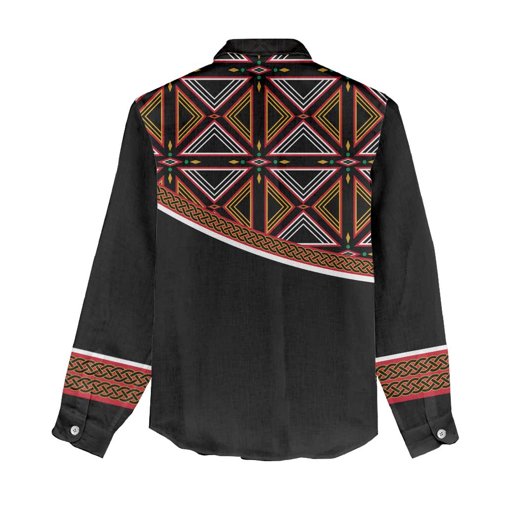 Personalized Bamenda African Women Casual Shirt Atoghu Cameroon Print DT02