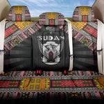 Sudan Roots Back Car Seat Cover African Pride in Fingerprint and Tribal Colors
