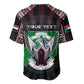 Personalized Sudan Roots Baseball Jersey African Pride in Fingerprint and Tribal Colors