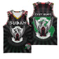 Personalized Sudan Roots Basketball Jersey African Pride in Fingerprint and Tribal Colors - African Pride