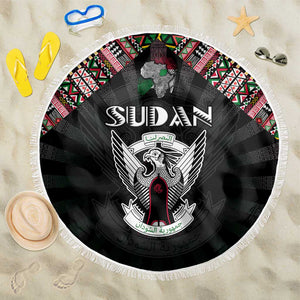 Sudan Roots Beach Blanket African Pride in Fingerprint and Tribal Colors