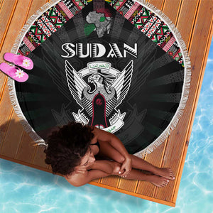 Sudan Roots Beach Blanket African Pride in Fingerprint and Tribal Colors