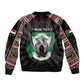 Personalized Sudan Roots Bomber Jacket African Pride in Fingerprint and Tribal Colors