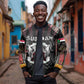 Personalized Sudan Roots Bomber Jacket African Pride in Fingerprint and Tribal Colors