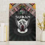 Sudan Roots Canvas Wall Art African Pride in Fingerprint and Tribal Colors